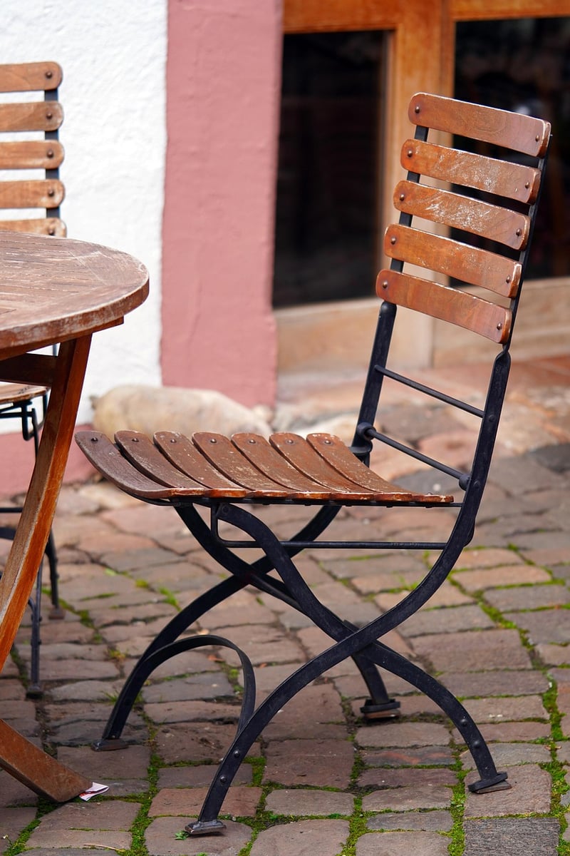 Upcycled patio furniture